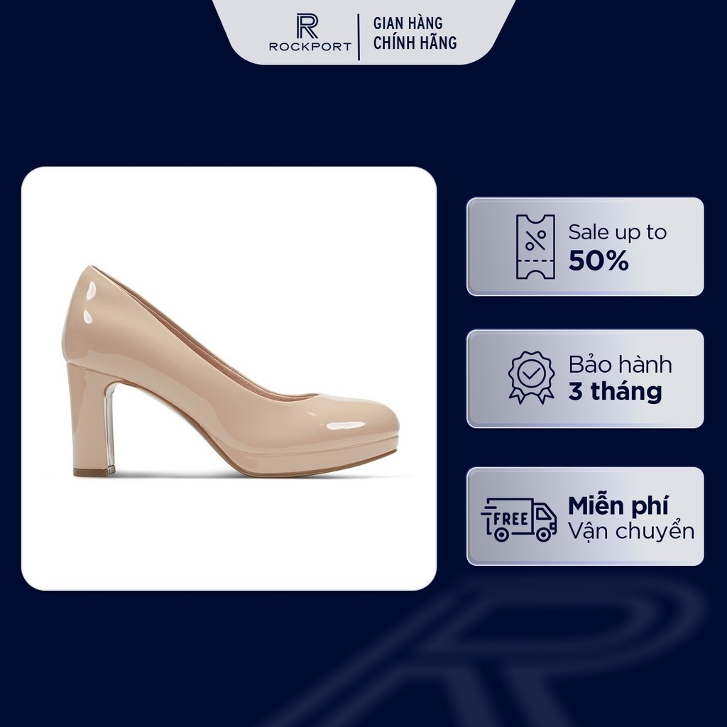 Giày Cao Gót Nữ Rockport TM Carmen Pumps W CARMEN3MNA01 253 | Giày Da Cao Cấp, Thanh Lịch, Đế Cao Su