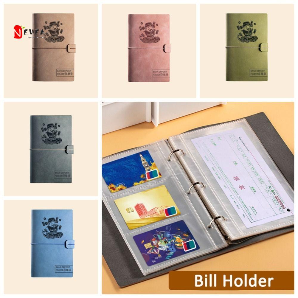 NEWEARTH LIMIT Money Budget Binder, Chất kết dính lập kế hoạch hóa đơn lá rời trong suốt, Phong bì t