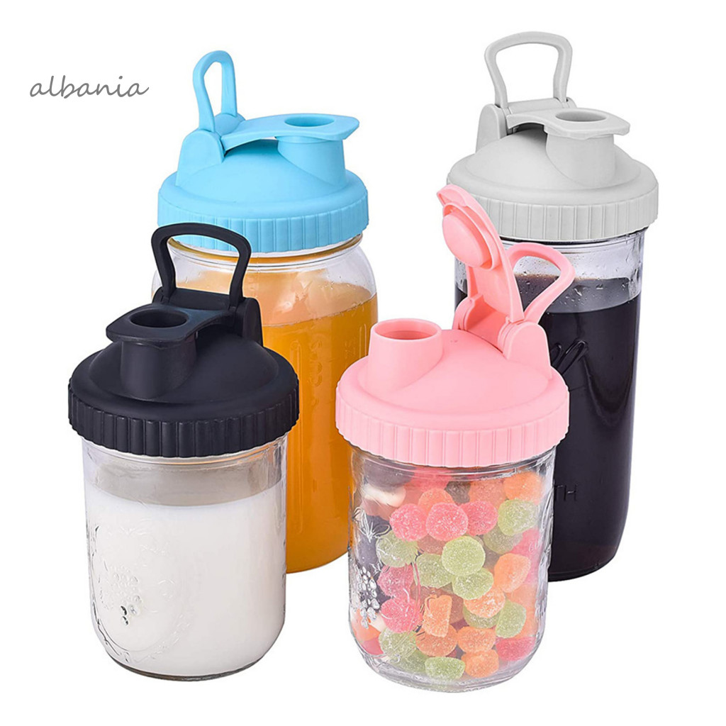 < alb > Mason Jar Pour Spout Nắp Mason Jar Spout Attachment Mason Jar Miệng rộng kín khí Nắp vòi rót