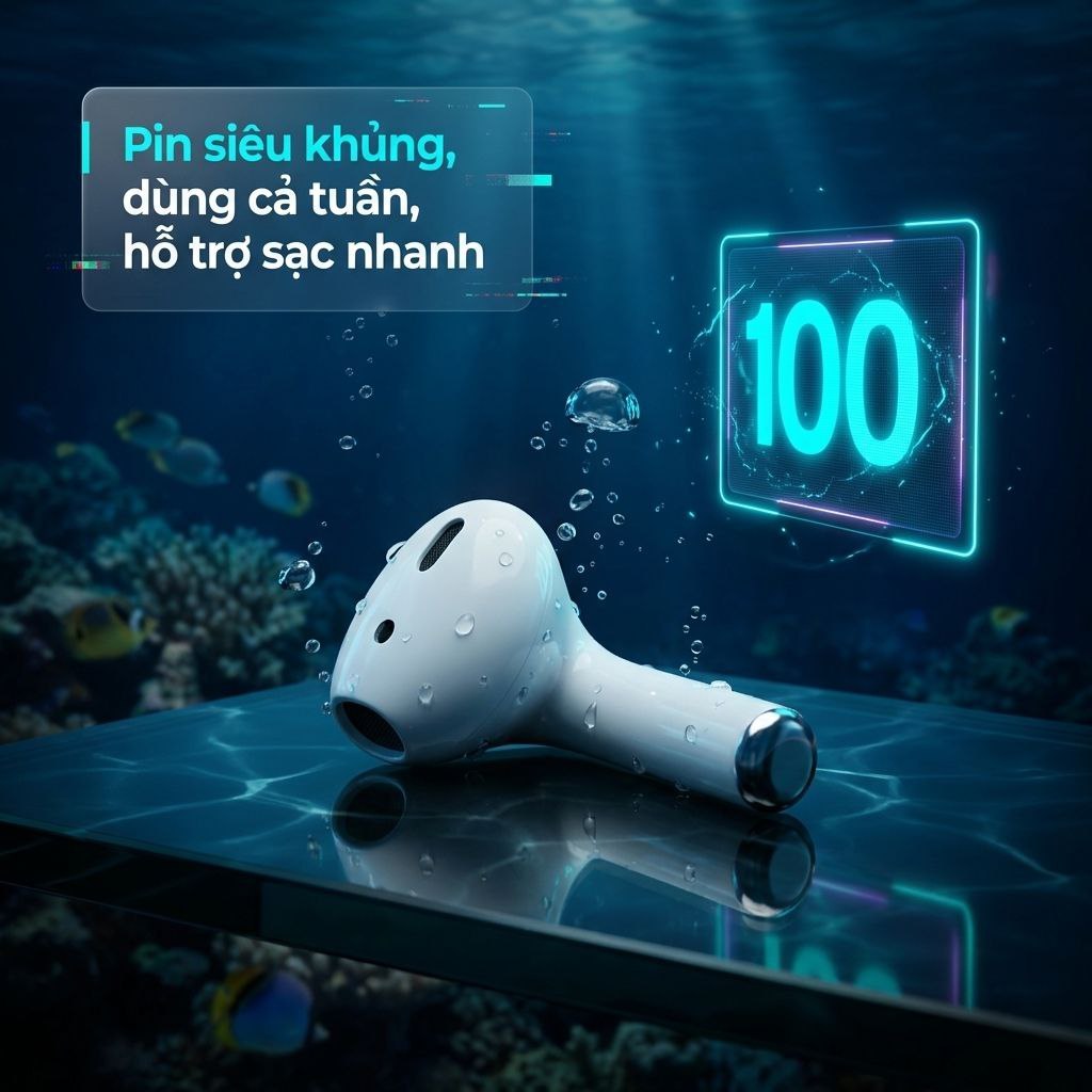 Tai Nghe Bluetooth 5.3 Không Dây PPr4 Tws Hiệu Suất Cao, Chống Nước, Chống Ồn Tuyệt Vời Cho Game Thủ | BigBuy360 - bigbuy360.vn