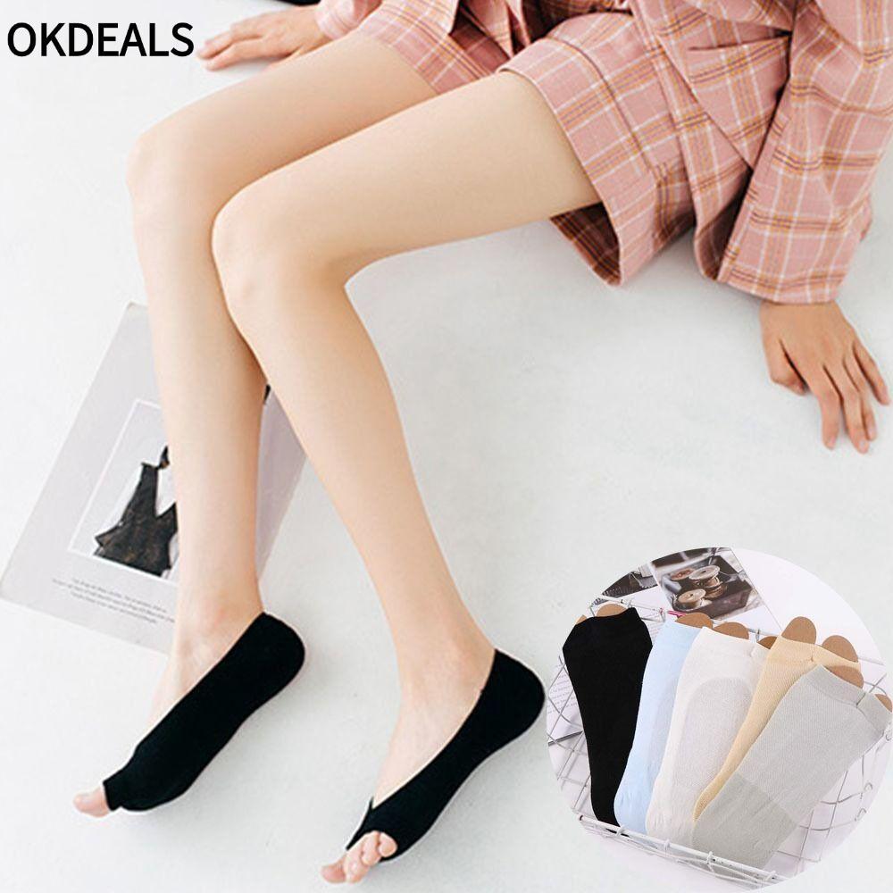 Tất Miệng Cá Cotton Thoáng Khí, Kích cỡ EUR 35-40, Lưới Mỏng Hai Ngón