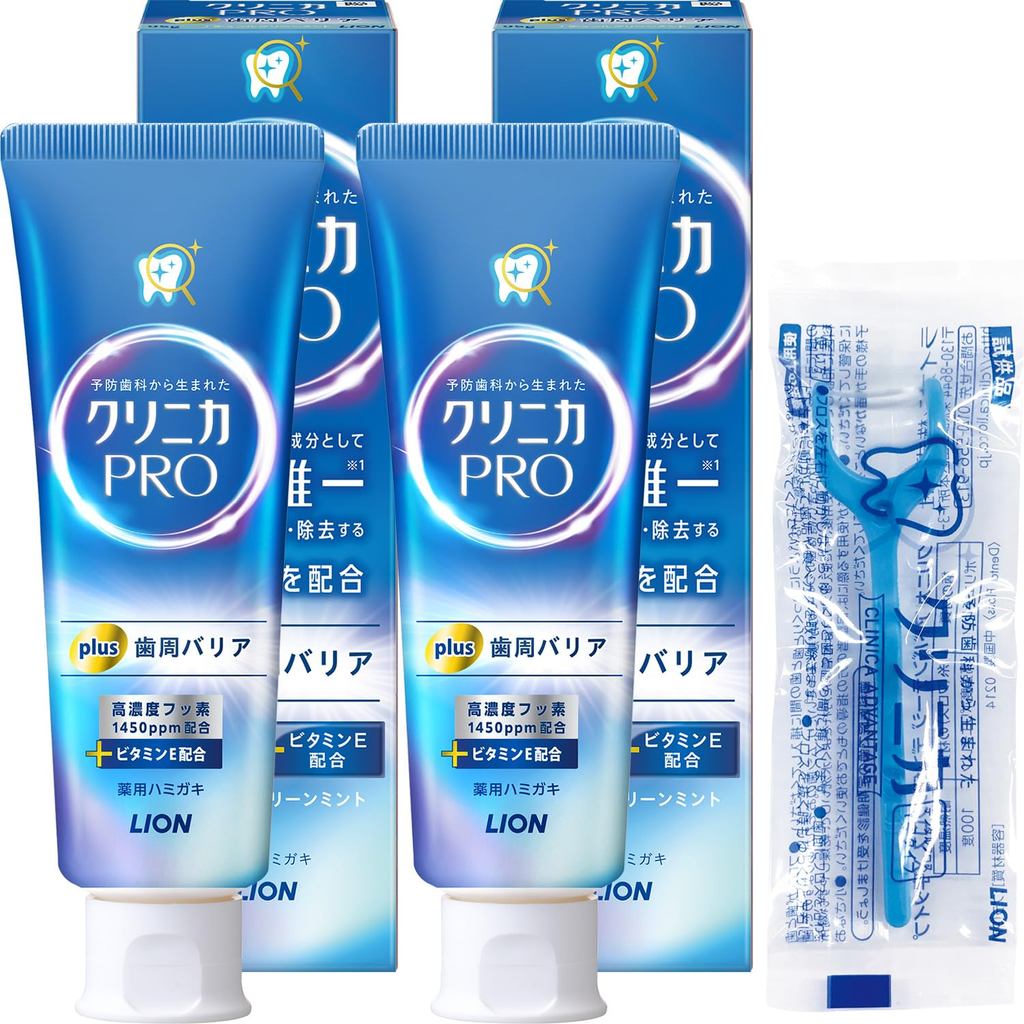 Bộ 2 Kem Đánh Răng Clinica PRO All-in-One 95g Kèm Chỉ Nha Khoa/ Clinica PRO All-in-One Toothpaste 95