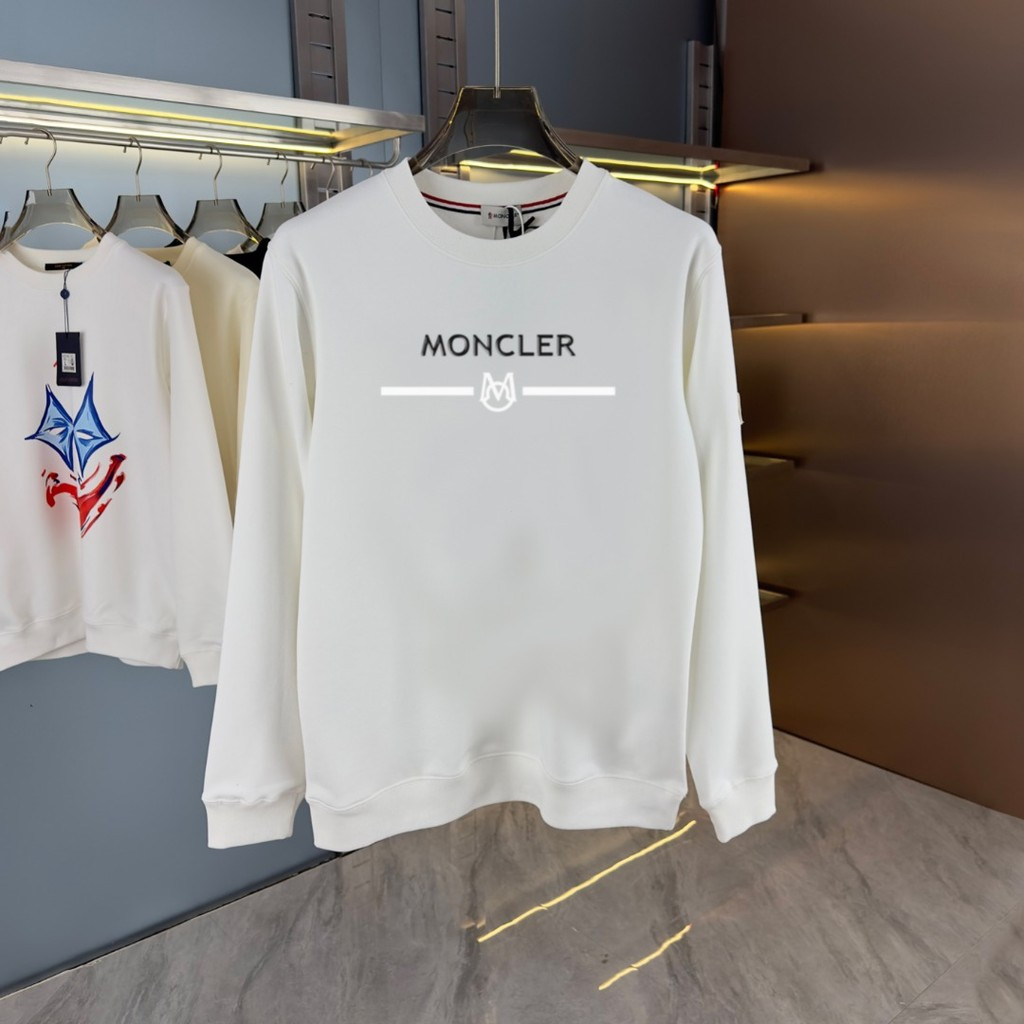 Áo khoác Moncler cổ tròn, tay ngắn, size lớn 6XL