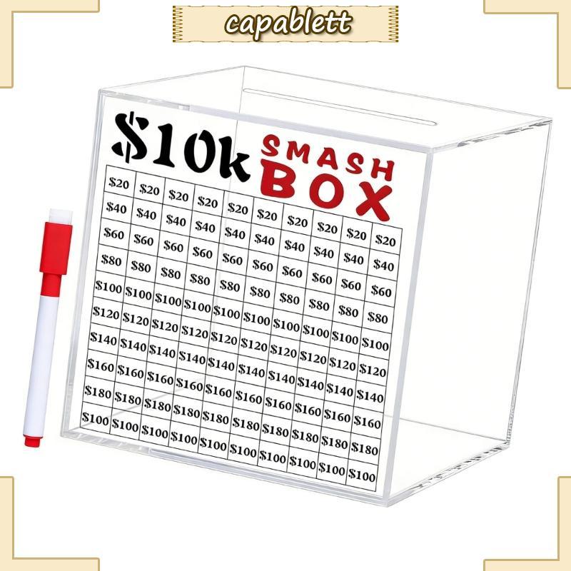 CAPA 10k Tiết Kiệm Thử Thách Hộp Tiết Kiệm Tiền Heo Tiền Ngân Hàng Người Lớn Tiết Kiệm Tiền