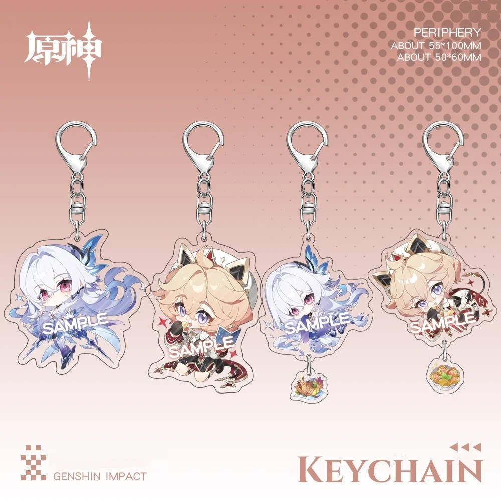 Móc khóa Genshin Impact nhân vật Skirk Dahlia mica acrylic anime dễ thương trang trí cặp sách balo q