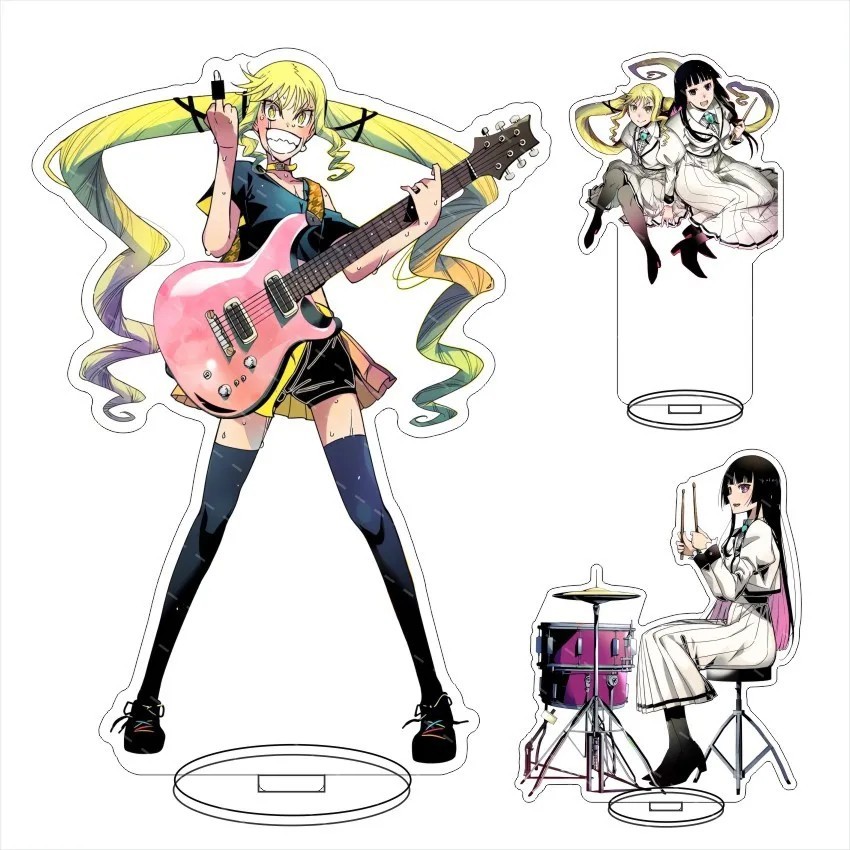 Standee Rock Is A Ladys Modesty mô hình mica anime decor trang trí bàn học quà tặng fan Rock wa Lady