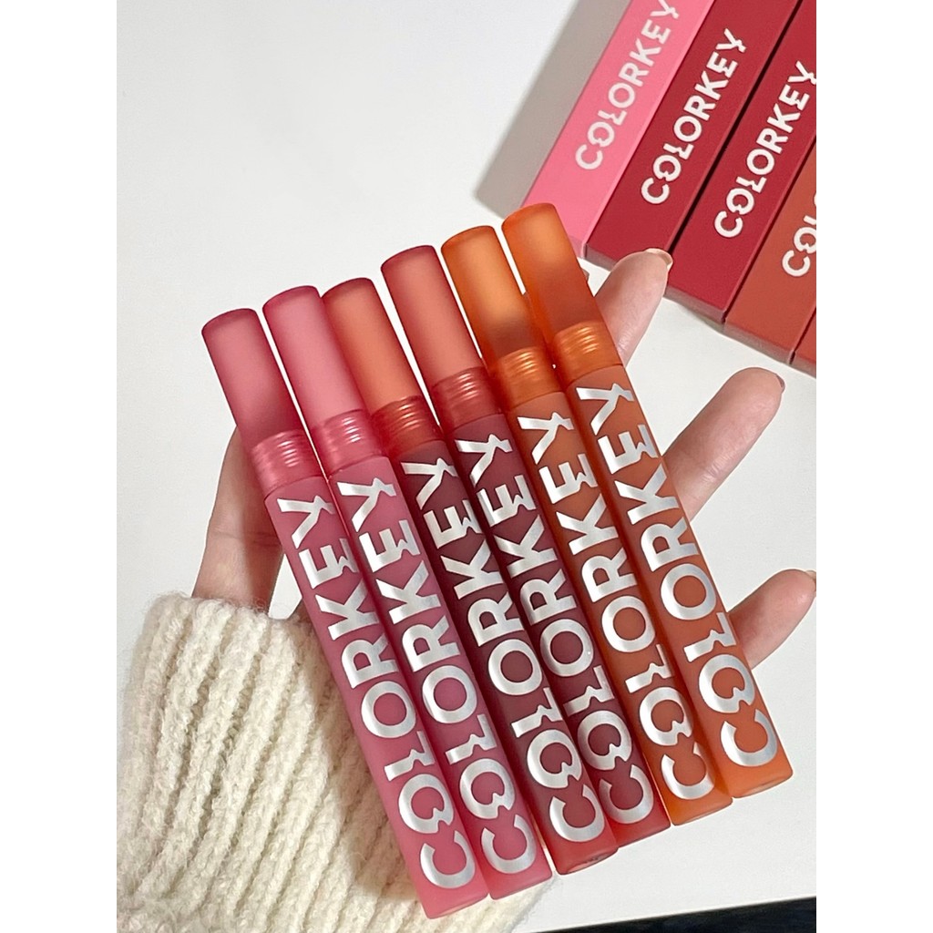 son bóng black rouge black rouge Fake One Penalty Ten Colorkey Velvet Lip Glaze Xuân Hè R666 Matte R