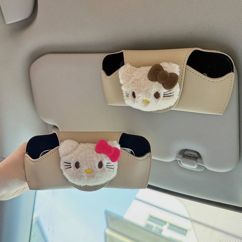 Car Glasses Case Car Interior Sunglasses Case Storage New Sun Visor Cute Glasses Storage ZQn1