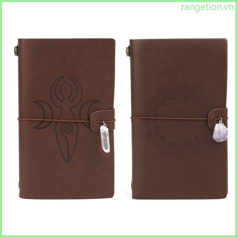 RAN Retro Leather Journal Refillable Budget Binder Memo Book Notebook Notepad