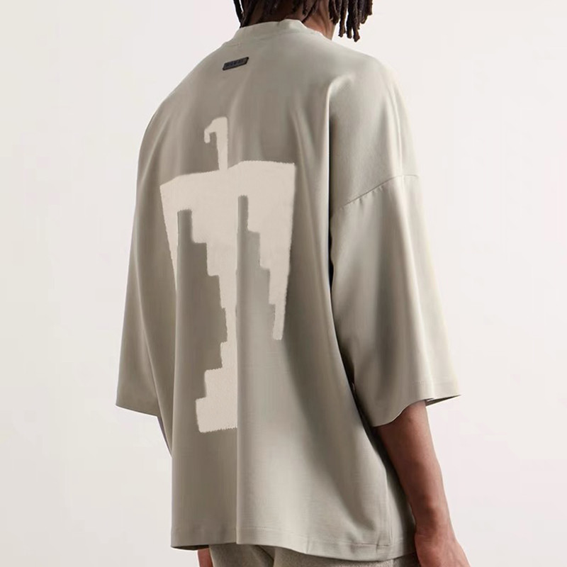 FRXV FOG ESSENTIALS HHH Eighth Season Main Line Eagle Summer Drop-Shoulder Short-Sleeve Couple Outfi