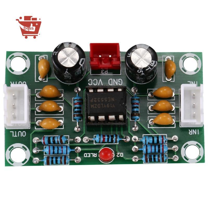 Mini Preamp Op Amp Module Khuếch Đại Kênh Kép NE5532 Preamplifier Tone Board 5 Lần Điện Áp Rộng 12-3