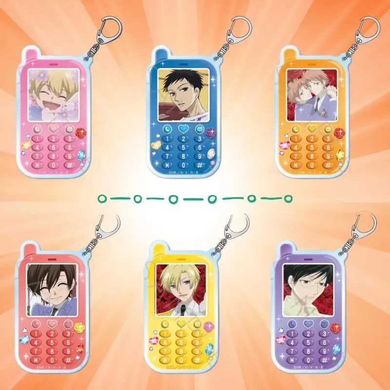 Móc khóa Anime Ouran High School Host Club hình điện thoại Acrylic Tamaki Suoh Kyoya Ootori Hikaru M