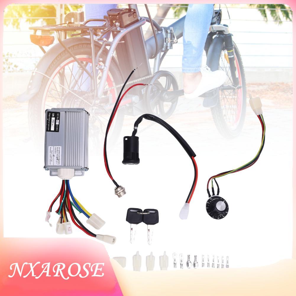 Nxarose Bộ điều khiển tốc độ xe ba bánh 1000W Bộ động cơ Khóa cửa điện cho xe đạp Xe ba bánh và xe m