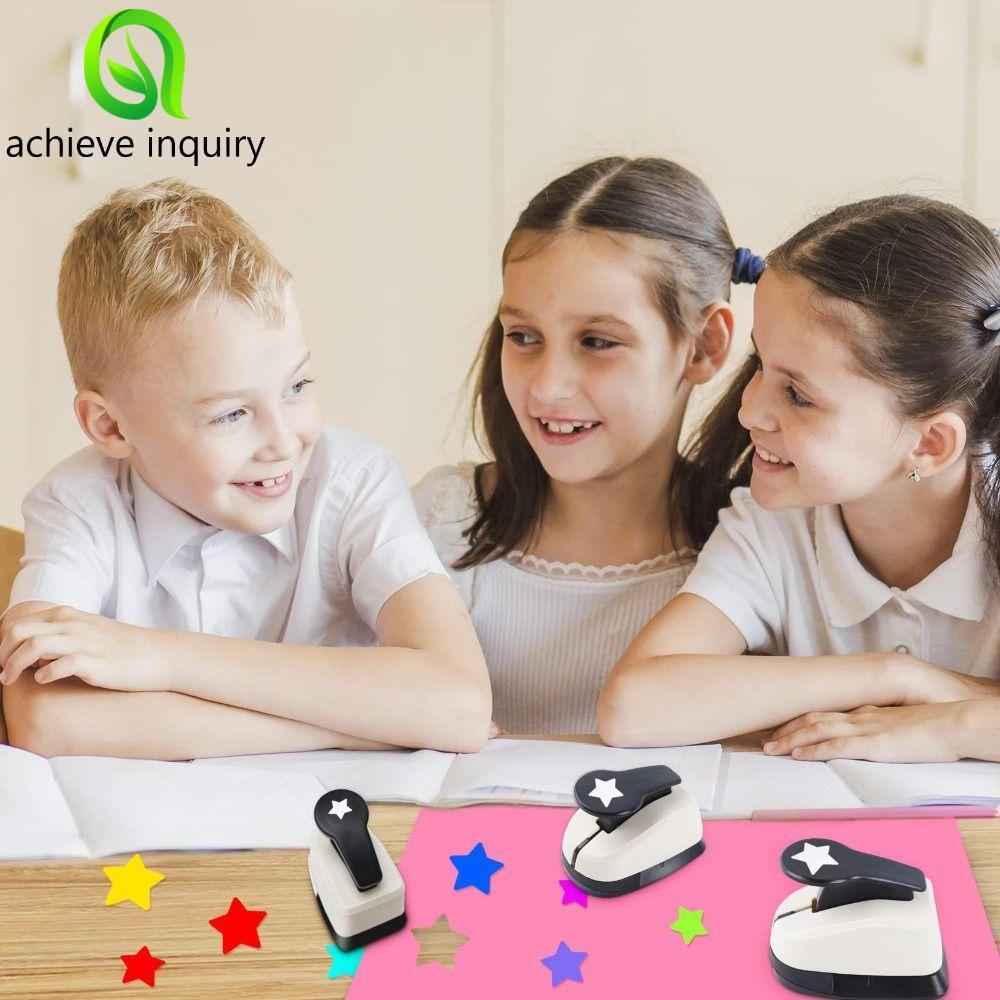 ACHIEVE INQUIRY Craft Hole Puncher, 9 / 16 / 25mm Arts Crafts Scrapbooking Punches Maker, Card Makin