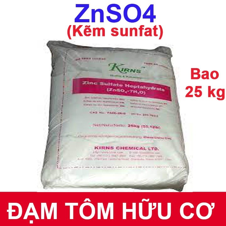 kẽm sunphat – znso4.1h20 – phân bón cung cấp vi lượng - bao 25 kg