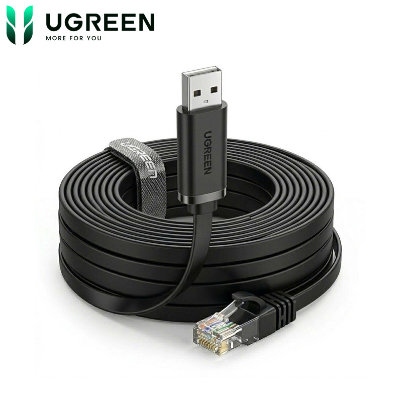 Cáp Lập Trình Console USB Sang RJ45 UGREEN CM204 Chip FTDI Dùng Cisco Switch Router
