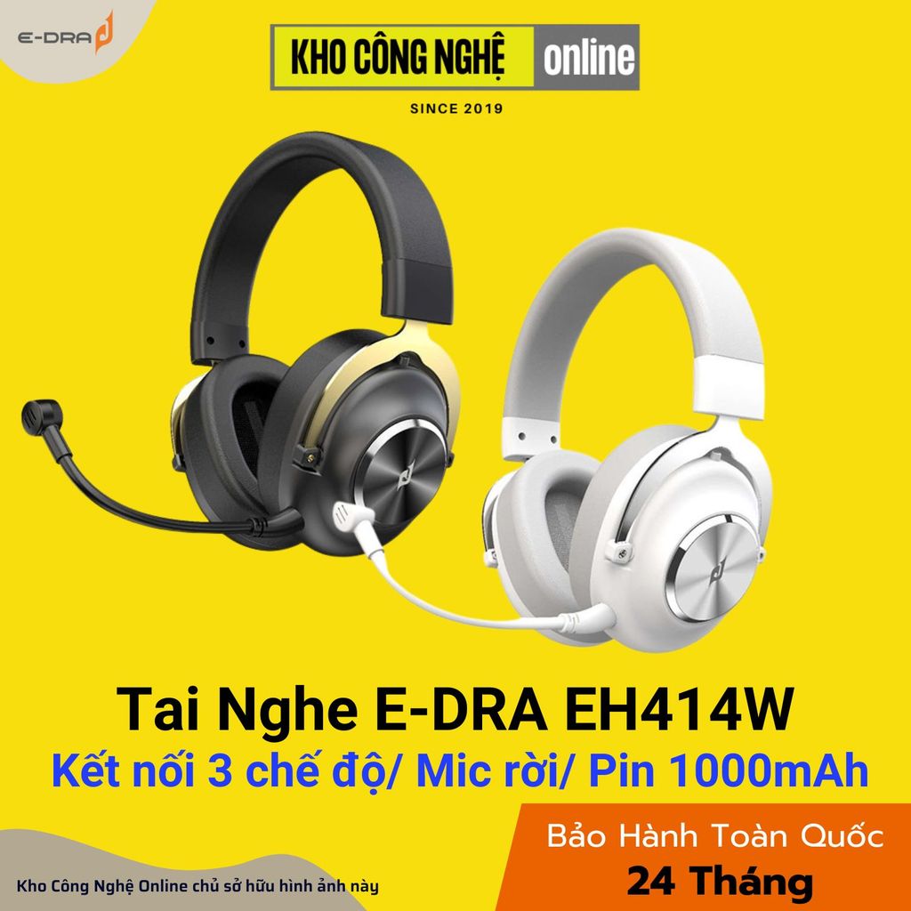 Tai Nghe Gaming Không Dây EDRA EH414W (Hàng Chính Hãng)