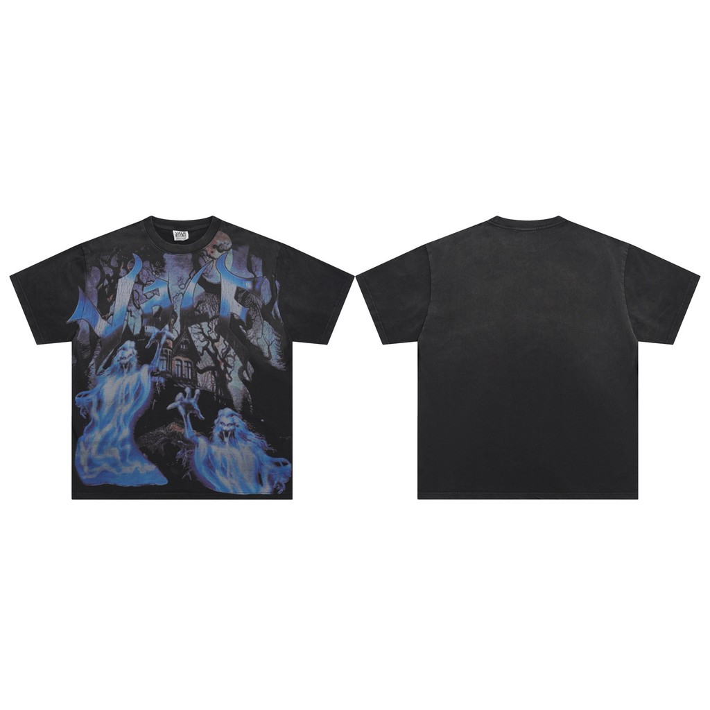 ZGWW Vale Forever GUILE TEE Direct injection ventilation T Short-sleeved shirt, American street styl