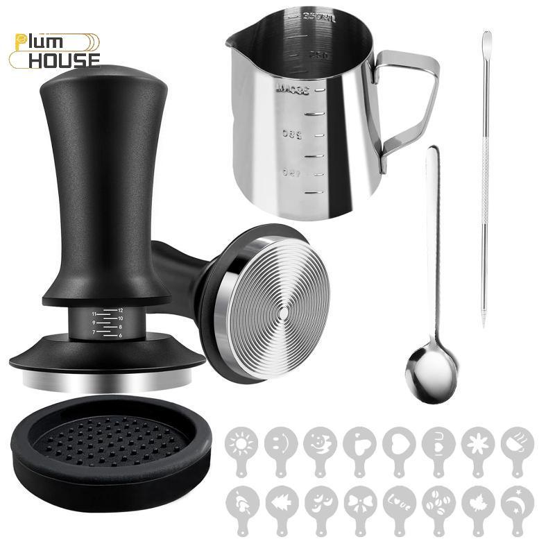 PlumHOUSE 3 / 6 / 7 Chiếc 51mm 53mm 58mm Espresso Tamper Barista Cà Phê Tamper Với Bộ Tamper Thép kh