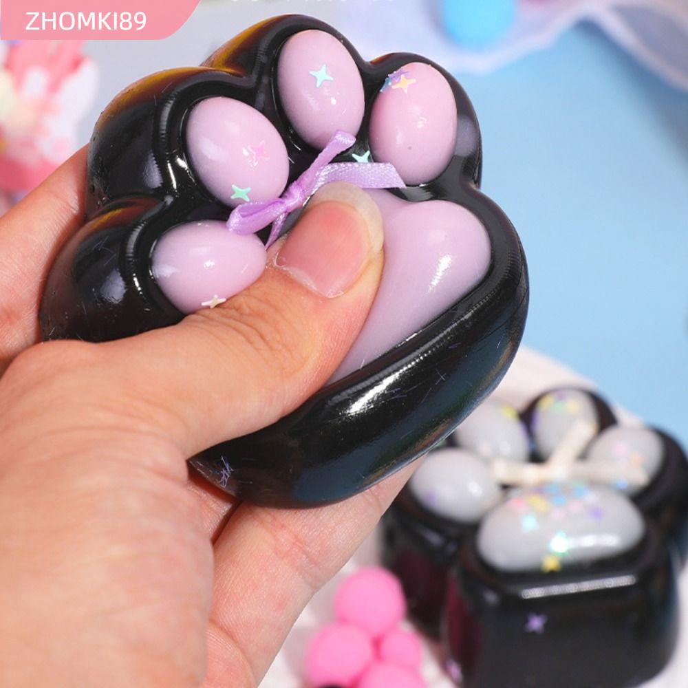 ZHOMKI89 Bóp Đồ Chơi Cho Mèo, Dính Dễ Thương Pinching Mèo, TPR Quà Tặng Vui Nhộn Mềm Bóp Đồ Chơi