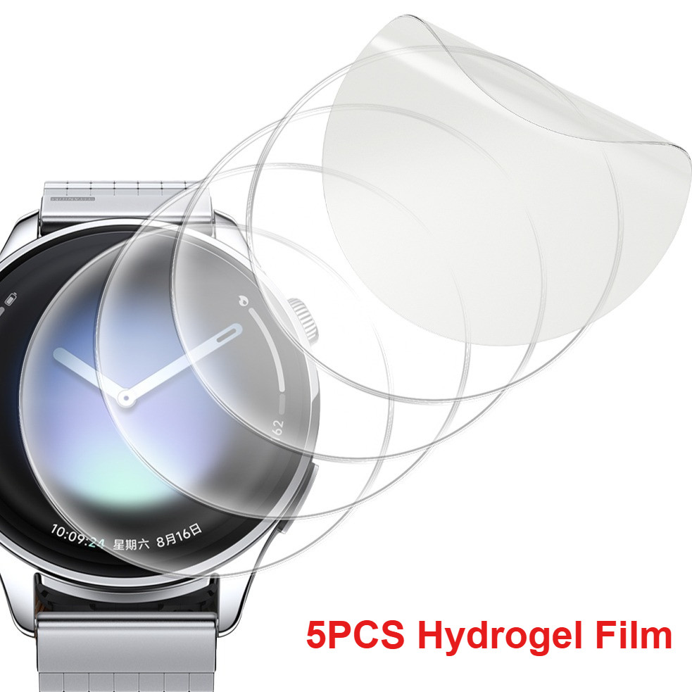 5 Bộ Phim Hydrogel Cho mi Watch 5 Phụ Kiện Cong Mềm Bảo Vệ Màn Hình Cho Xiaomi Watch 5 Không Kính