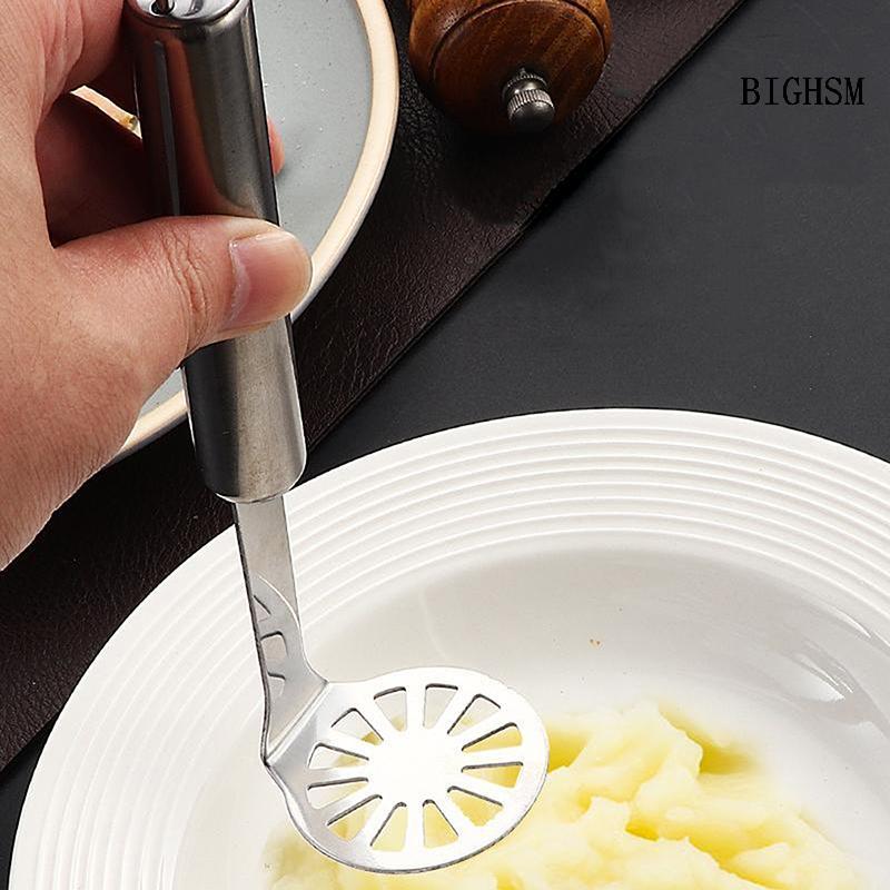 BIGHSM Sáng Tạo Mud Press Masher Puree Juice Maker Thép không gỉ Khoai Tây Masher Ricer Crusher Khoa