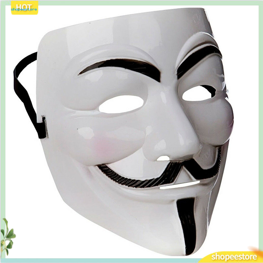 Shopeestore| Anonymous Hacker V cho Vendetta Master Face Mask Fancy Dress Đạo cụ Halloween