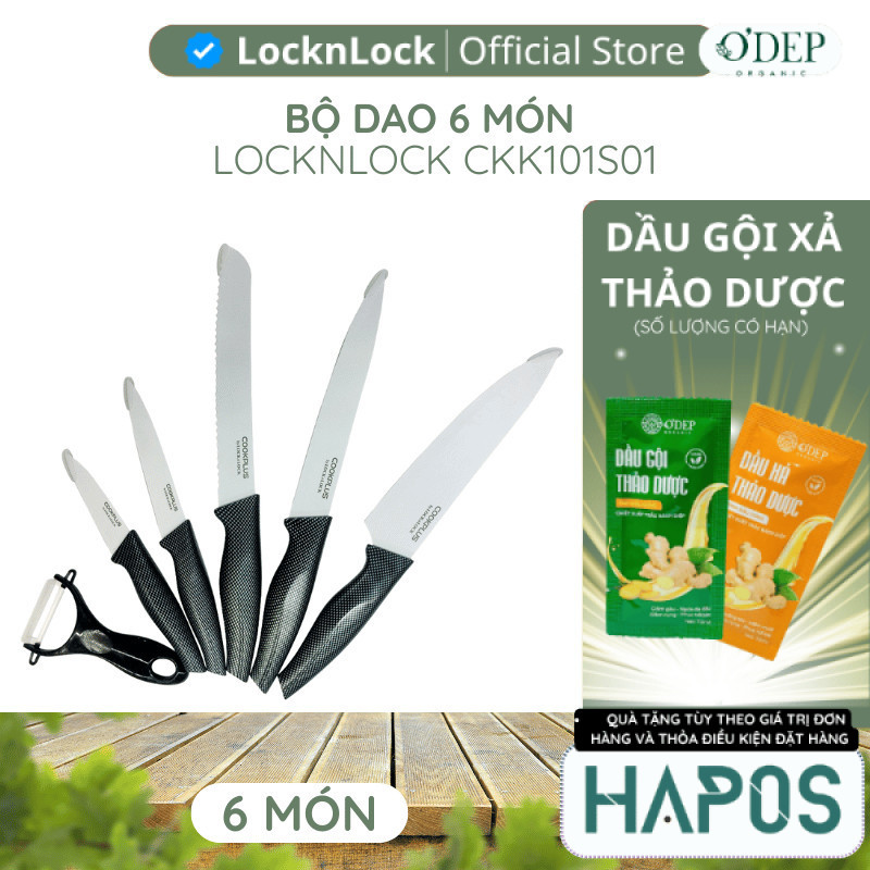 Bộ dao 6 món LocknLock CKK101S01 - HAPOS LMK