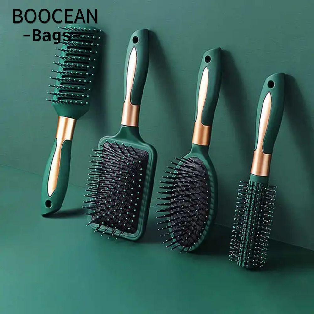 Lược làm tóc BOOCEAN, Dụng cụ tạo kiểu màu xanh đậm Lược đệm khí, Massage da đầu Bàn chải tóc Salon 