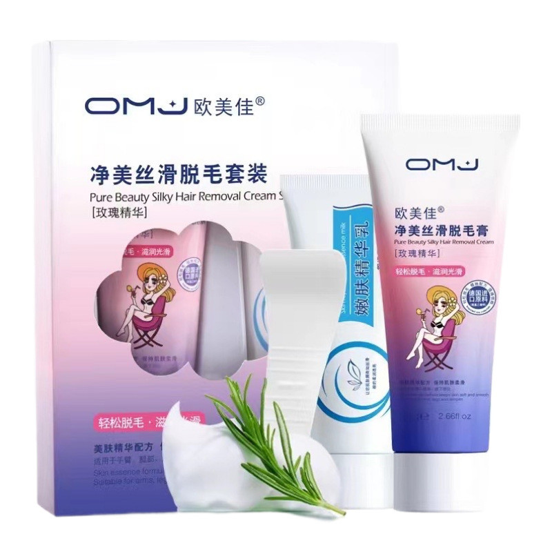 Jia Rose Jingmei Silky Hair Removal Cream Mousse Pack Olive Nhẹ Nhàng Toàn Thân Loại Bỏ Nách Chân Tó