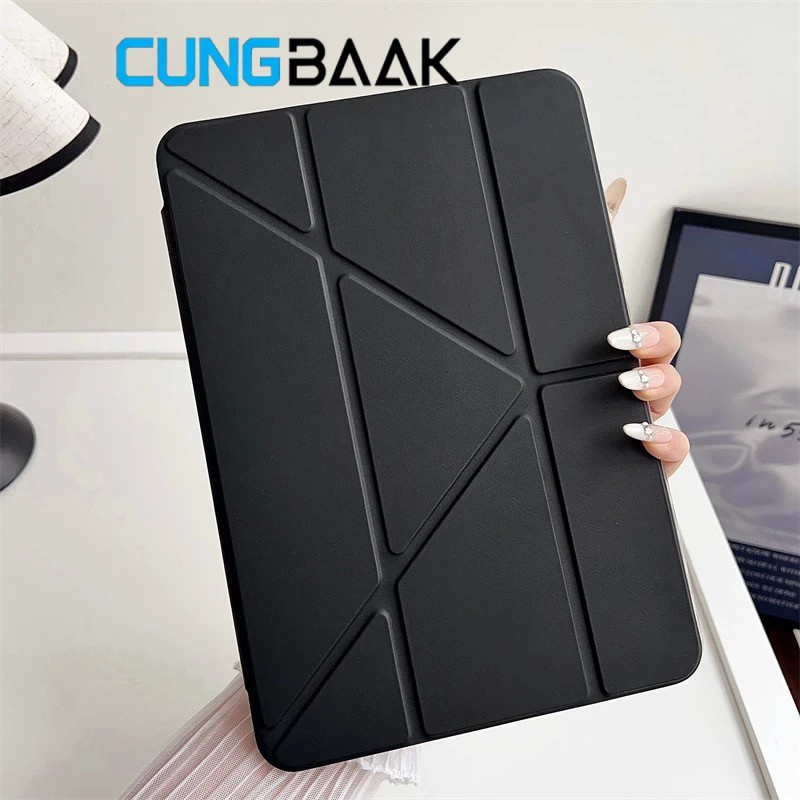 CUNGBAAK Ốp lưng iPad Air M2/M3/M4, Mini 6/7, Pro M3/M4/M5, iPad 9.7/10.2 3+Y đa góc