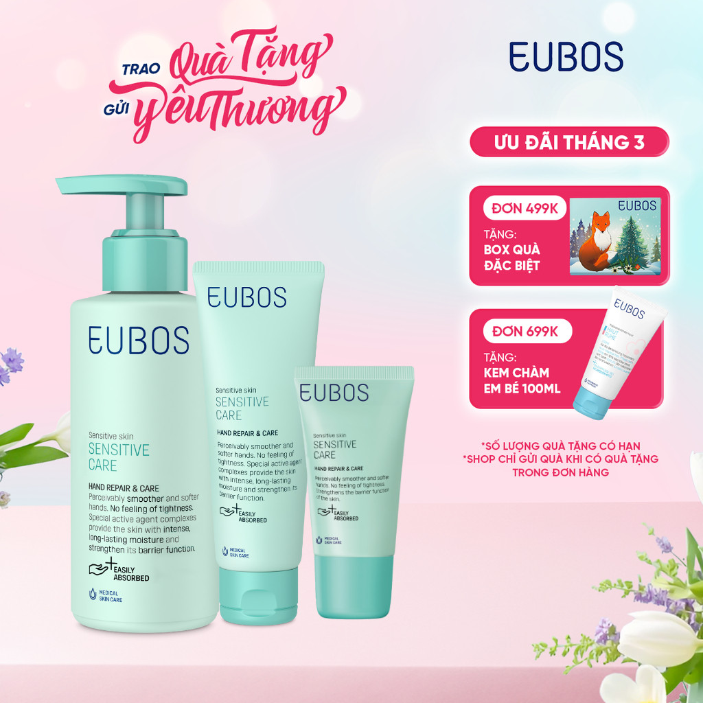 Kem Dưỡng Da Tay và Móng Bơ Hạt Mỡ EUBOS Giúp Dưỡng Da Mềm Mịn Và Dưỡng Móng Chắc Khỏe