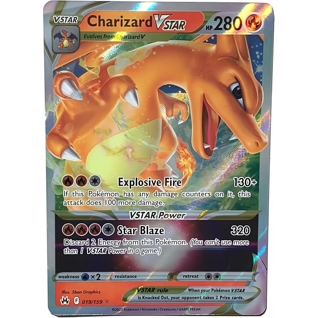Pokemon - Charizard VSTAR 019 / 159 - Crown Zenith - Thẻ siêu hiếm