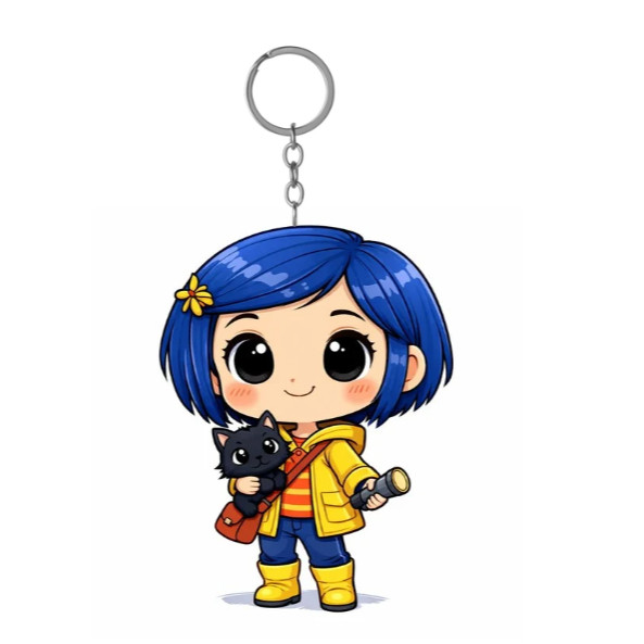 Móc khoá nhân vật cô bé Coraline