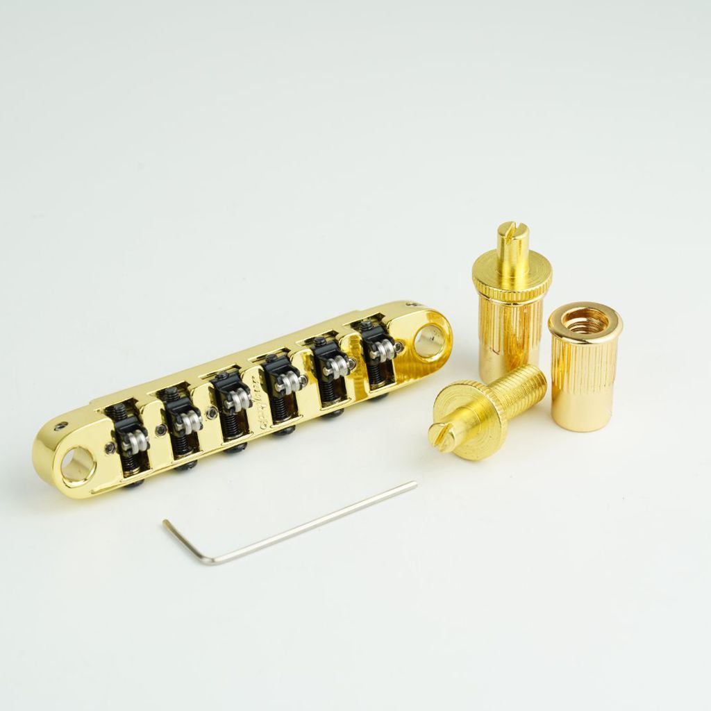 GUYKER Có Thể Điều Chỉnh Tune-O-Matic Con Lăn Yên Khóa Cầu Hợp Kim Kẽm Thân Cho Đàn Guitar Điện, Guy