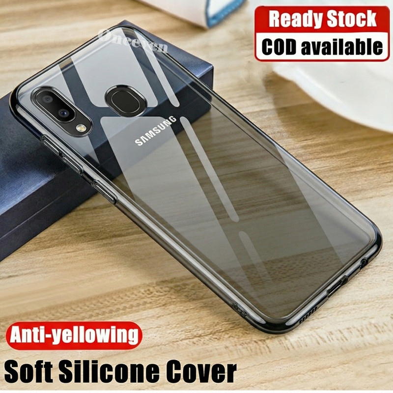 Dành Cho Samsung Galaxy A20 6.4 inch SM- A205F A205FN A205GN Silicone Mềm Mờ Đen Linh Hoạt Chống Sốc