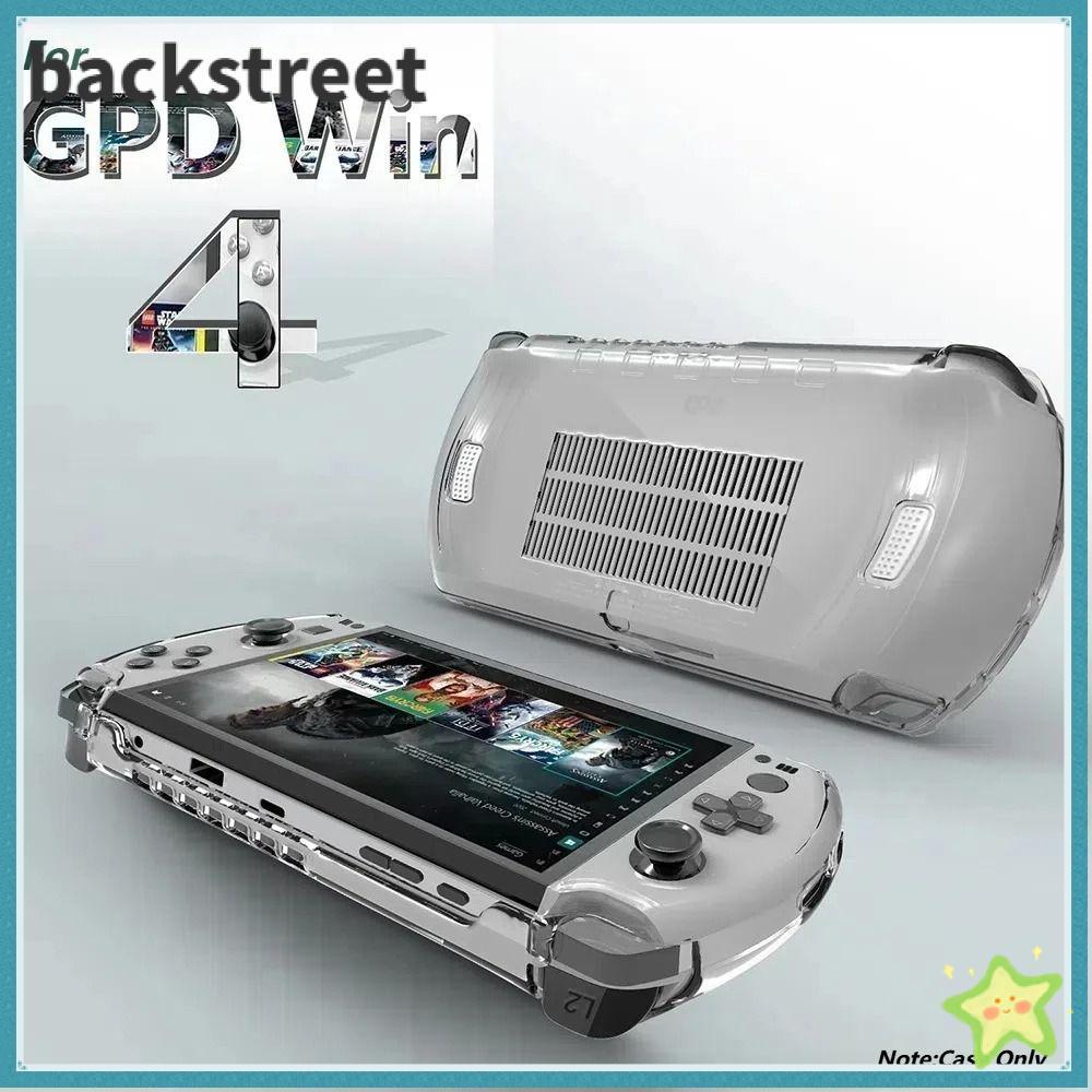 Bảng điều khiển BACKSTREYF, Bảo vệ màu trơn chống sốc, Vỏ bảo vệ trò chơi trong suốt mềm cho GPD Win