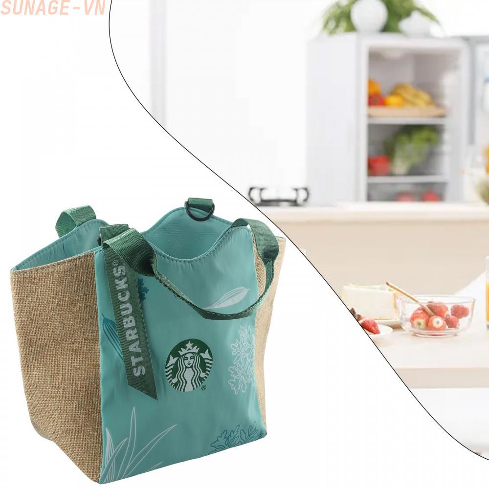 【SUNAGE】Tote Bag Starbucks 2022 Convenient New Work Bag 2022 Red Net With The Same Style【HOT Fashion