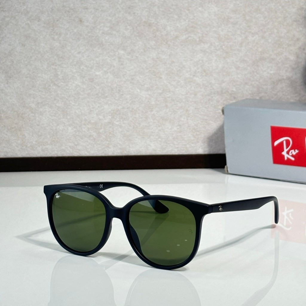 Ray-Ban Round Frame Sunglasses for Women, Stylish Fashionable Acetate Sunglasses Trend RB4378