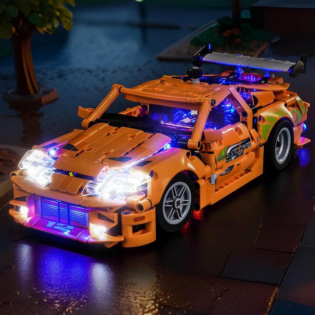 Chiếu sáng LED Tương thích với Lego Technic Fast and Furious Toyota Supra MK4, Bộ đèn tương thích vớ