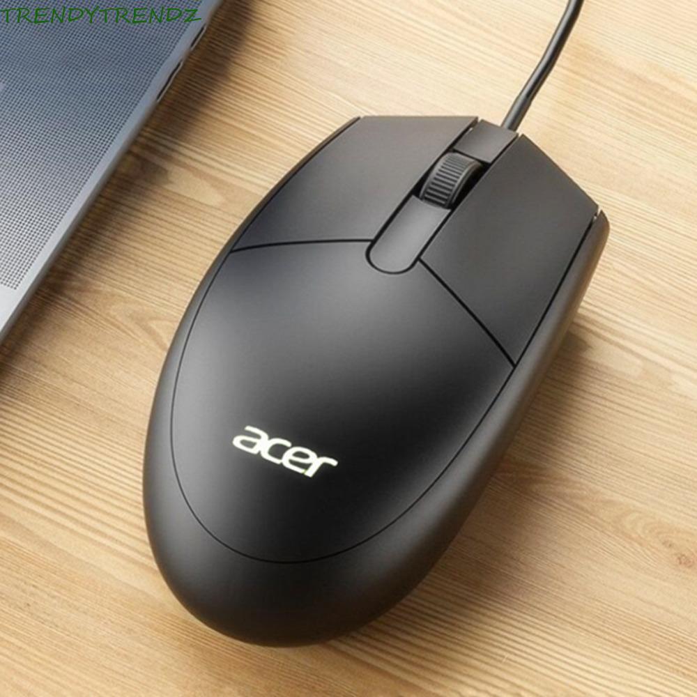 Chuột có dây TRENDYTRENDZ, Chuột USB AOC Ergonomics, Di động 3 nút Máy tính để bàn màu đen Chuột PC 