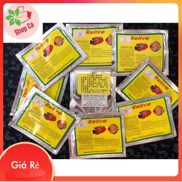 Bột Relive men tiêu hóa cho cá cảnh