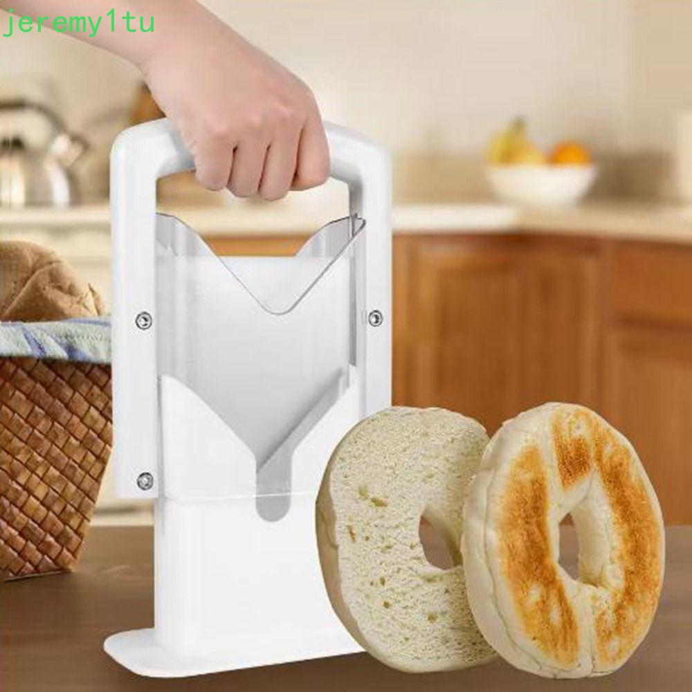 Máy thái chém JEREMY Bagel Bagel, Máy thái lát Bagel bằng thép không gỉ có thể tái sử dụng, Tay cầm 