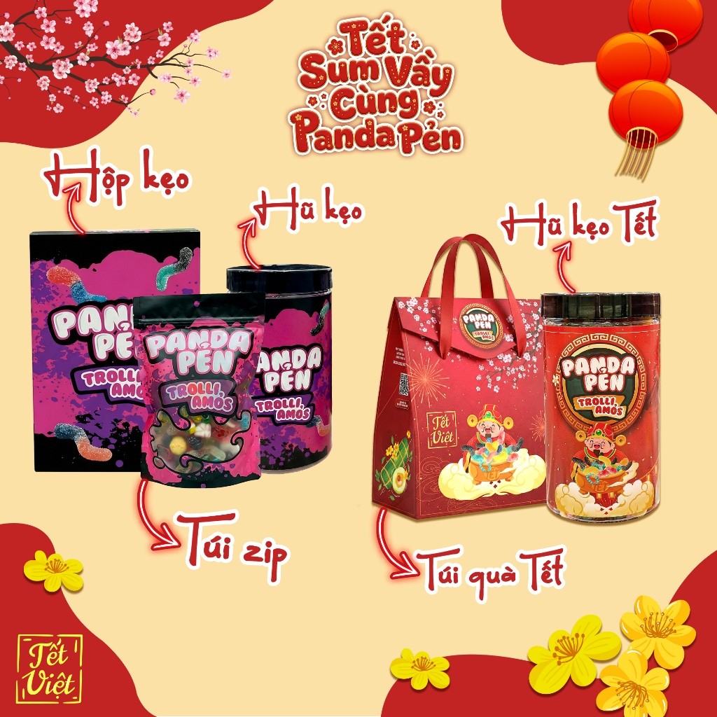 Hộp/ Hũ Quà Tặng Đựng Kẹo (chỉ hộp/hũ KHÔNG CÓ KẸO)