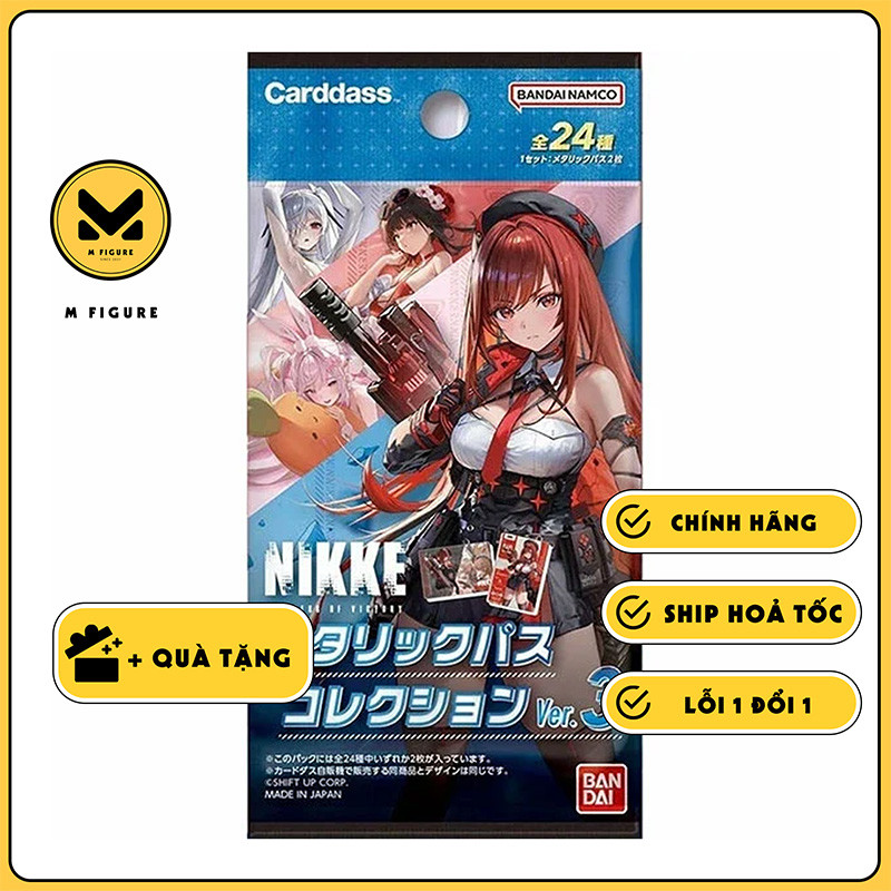 THẺ BÀI Goddess Of Victory: Nikke - Metallic Pass Collection Ver. 3 (Bandai) PACK CARD CHÍNH HÃNG