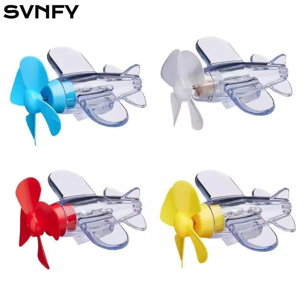 SVNFY Đèn LED Máy Bay, Nhựa Đỏ Xanh Vàng Trong Suốt Máy Bay Phát Điện Gió, Đèn LED Máy Bay Trang Trí