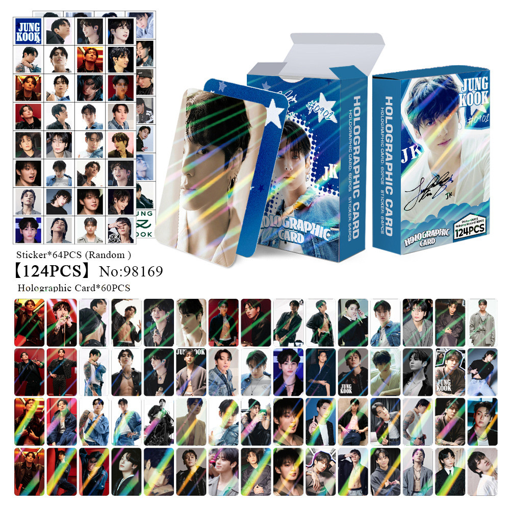 124 Chiếc ĐƯỢC ỦY DANCE TRÊN GIA ĐÌNH Jung Kook Proof Laser Lomo Card The Planet Sticker V JIMIN MUS