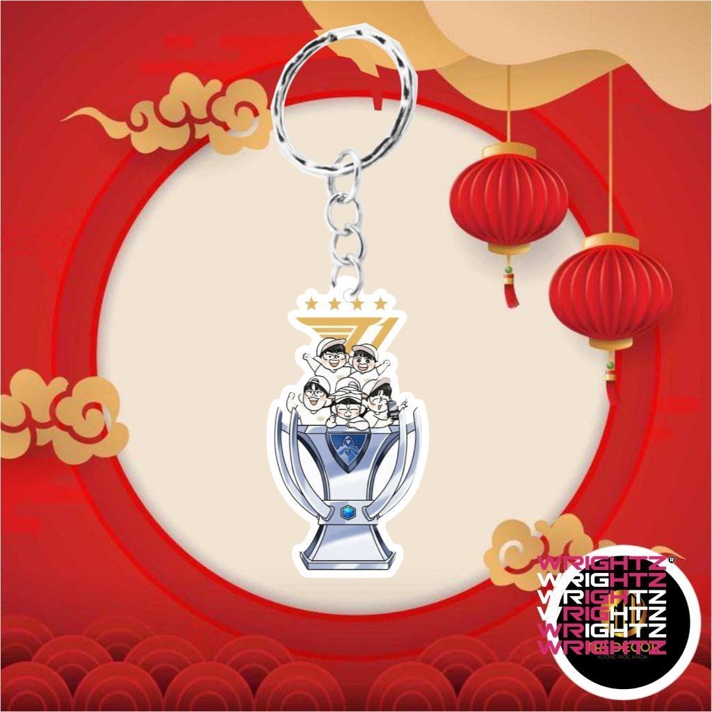 Móc khóa đội bóng t1 mẫu mới   tuyển thủ t1 lol liên minh huyền thoại