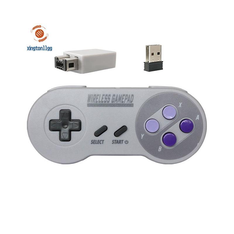 Bộ Điều Khiển Trò Chơi Không Dây 2.4G Tay Cầm Chơi Game ABS Tương Thích Cho SNES Mini PC NS Switch 2