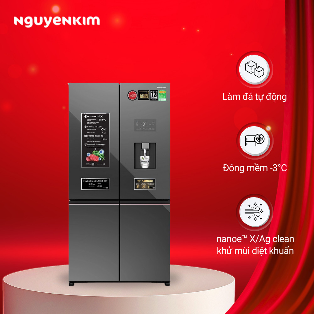 Tủ lạnh Panasonic Inverter 621 lít NR-XY680YMMV